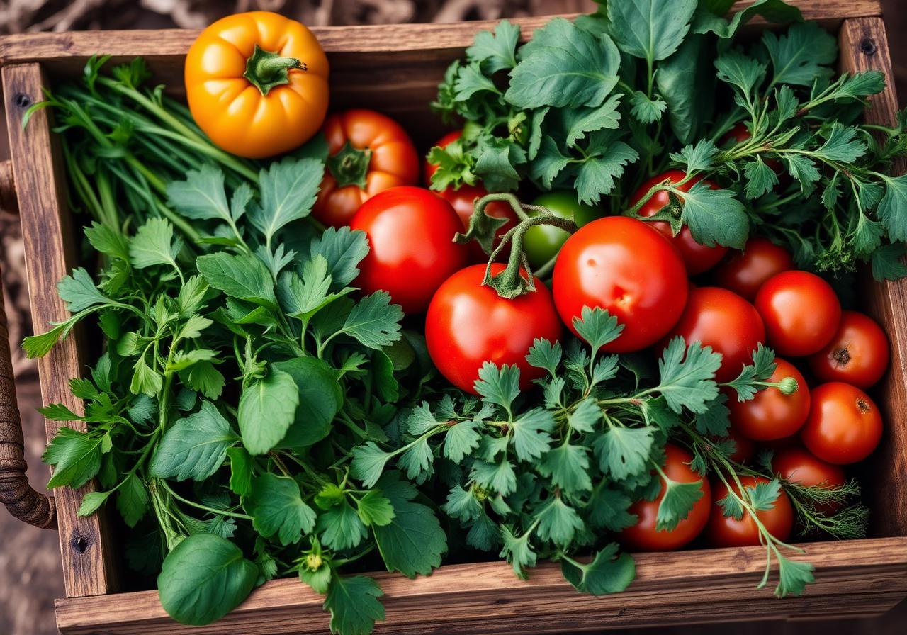 Fresh organic produce
